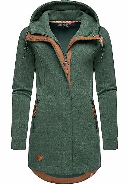 Ragwear Sweatjacke "Letty Intl.", Sportliche Kapuzenjacke mit Kunstleder-El günstig online kaufen