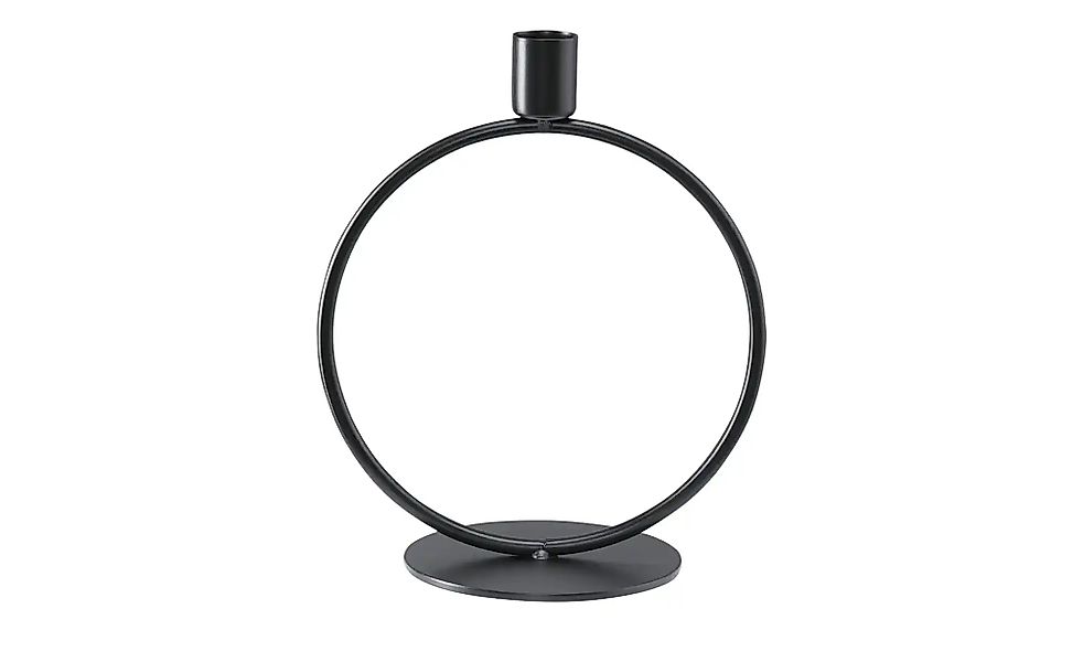 HOME STORY Kerzenhalter   ¦ schwarz ¦ Metall ¦ Maße (cm): B: 16 H: 20 T: 10 günstig online kaufen