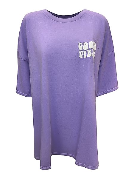 Worldclassca T-Shirt Worldclassca Oversized Print GOOD VIBES T-Shirt lang S günstig online kaufen
