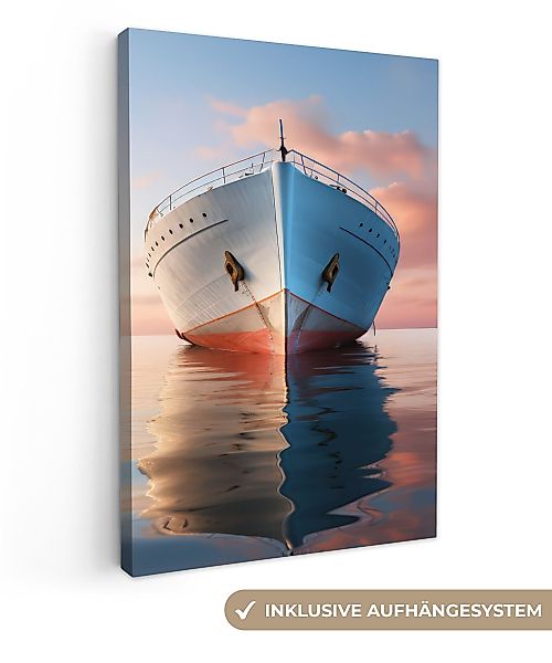 OneMillionCanvasses® Leinwandbild Boot - Wasser - günstig online kaufen