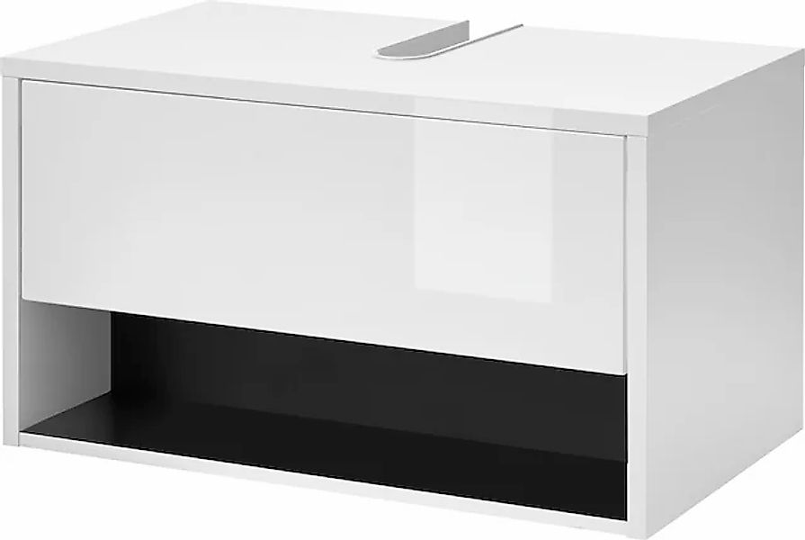 PLACES OF STYLE Waschbeckenunterschrank "Studio Line, Badschrank in Hochgla günstig online kaufen