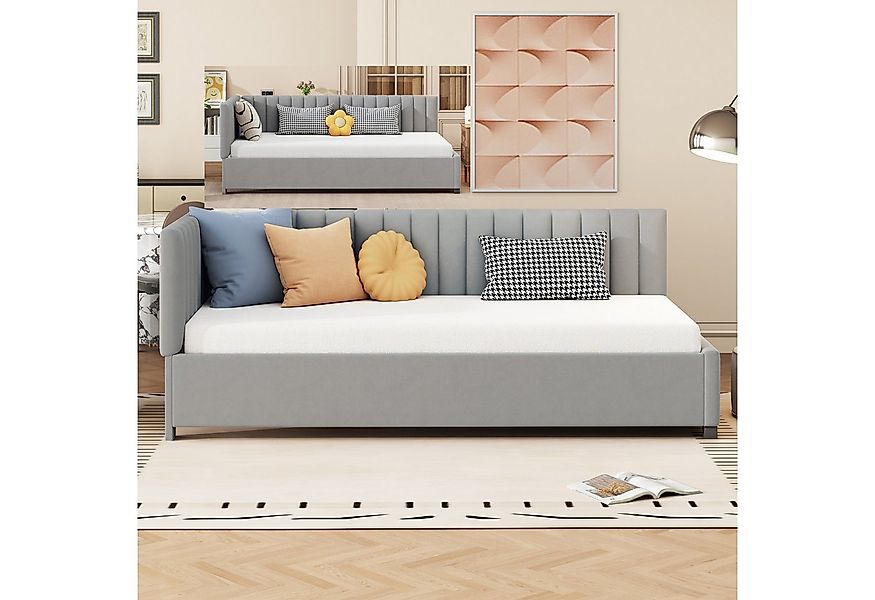 MODFU Schlafsofa Polsterbett Daybett Tagesbett Gästebett Jugendbett, ohne M günstig online kaufen