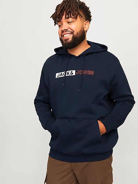 Jack&Jones Hoodie aus Baumwollmischung Farbe blau Größe: 6XL günstig online kaufen