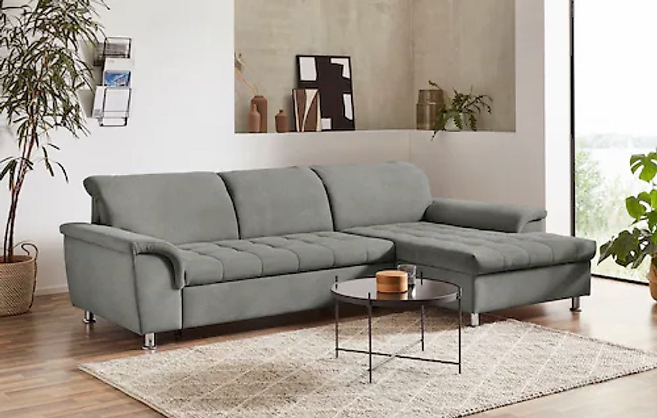 DOMO collection Ecksofa Franzi L-Form, wahlweise mit Kopfteilverstellung (d günstig online kaufen