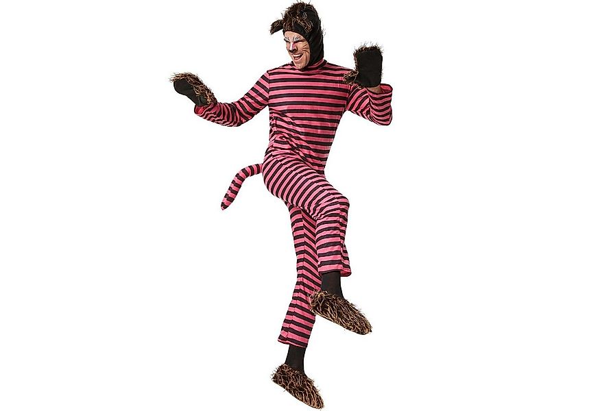 dressforfun Kostüm Geheimnisvolle Grinsekatze, Unisex-Overall mit pink-schw günstig online kaufen