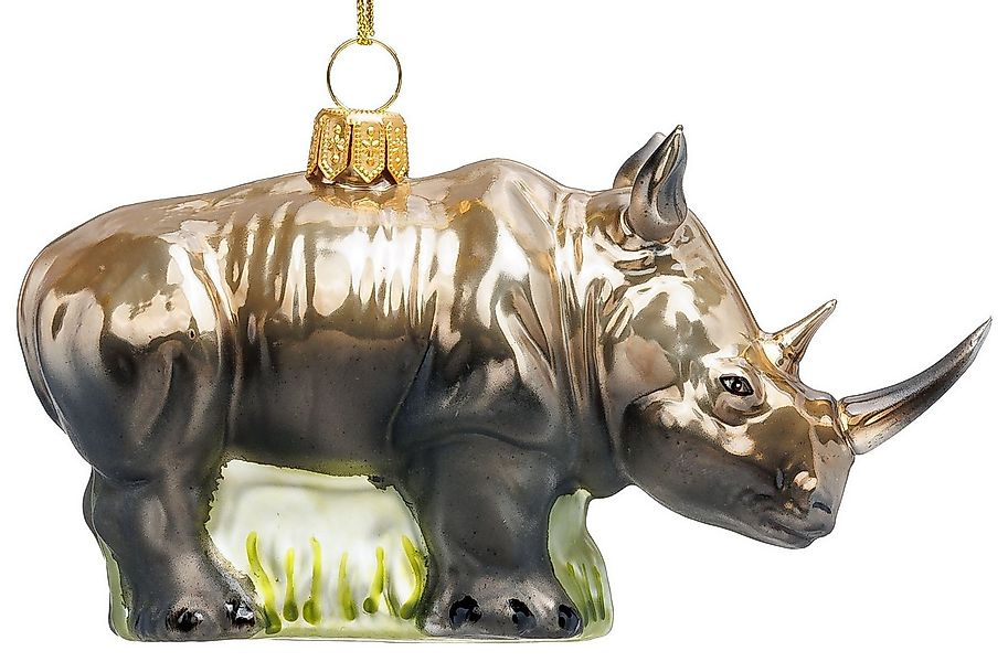 SIKORA Weihnachtsbaumkugel Nashorn Besondere Weihnachtskugel Glas Figur Anh günstig online kaufen