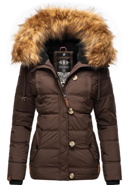 Navahoo Winterjacke "Zoja" mit Kapuze stylische Steppjacke mit Kunstpelz Ka günstig online kaufen