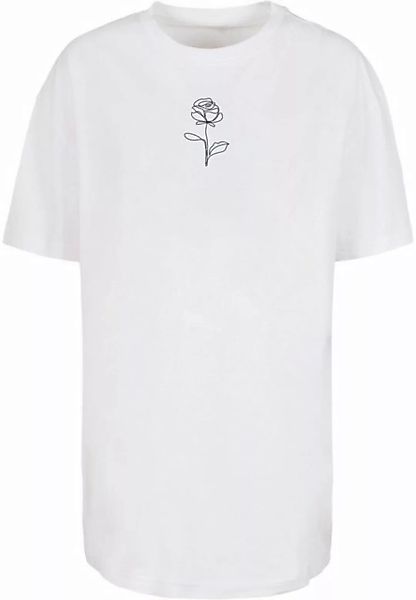 Merchcode T-Shirt Merchcode Damen Ladies Rose Oversized Boyfriend Tee (1-tl günstig online kaufen