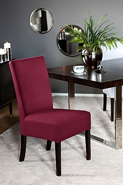 Fink Polsterstuhl "MIRCO", Samtvelours VELVET, mit schmalem Holzsockel günstig online kaufen