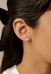 Hey Happiness Paar Ohrstecker Zirkon Sonne, günstig online kaufen