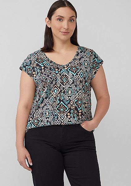 s.Oliver Kurzarmshirt T-Shirt Ärmelloses Relaxed-Fit-Shirt mit Cut-out und günstig online kaufen