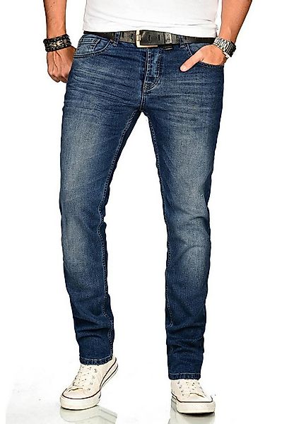 Alessandro Salvarini Straight-Jeans A. Salvarini Herren Jeans Blau Multi AS günstig online kaufen