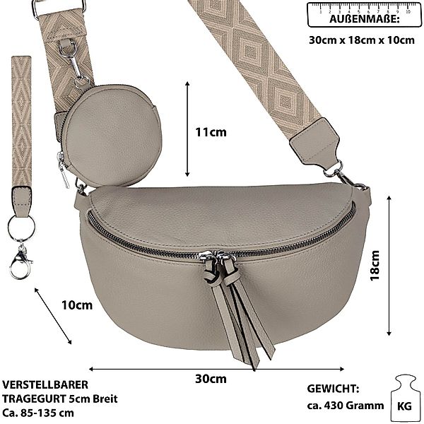 EAAKIE Gürteltasche Bauchtasche Umhängetasche Crossbody-Bag Kunstleder günstig online kaufen