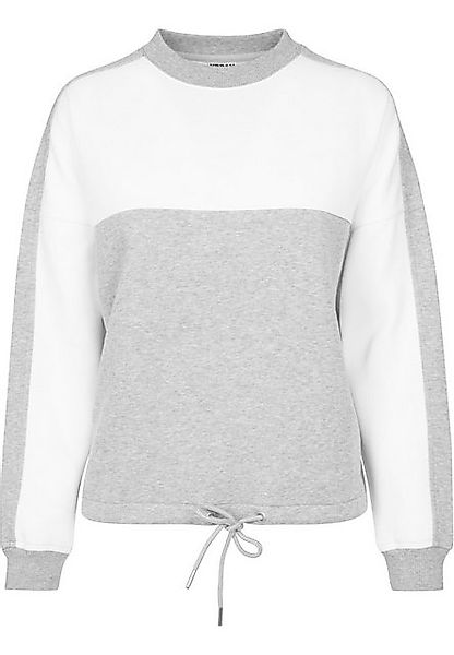 URBAN CLASSICS Sweatshirt Urban Classics Damen Ladies Oversize 2-Tone Strip günstig online kaufen