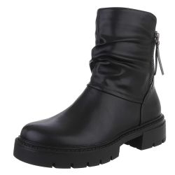 Ital-Design Modische Stiefeletten mit geschopftem Schaft günstig online kaufen