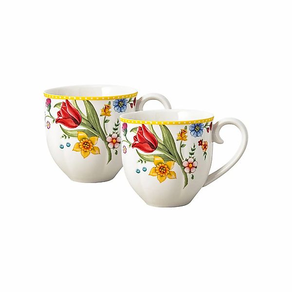 Villeroy & Boch Becher "Henkelbecher Spring Awakening 390 ml 2er Set bunt" günstig online kaufen