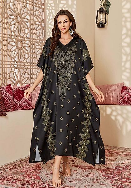 Vivi Idee Morgenmantel Kaftan Kimono Bademantel, Schlafmantel satin Sauna E günstig online kaufen