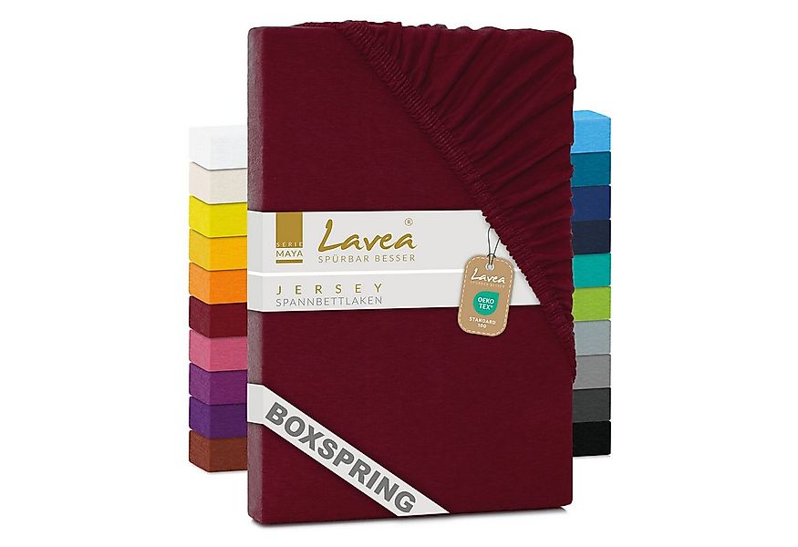 Lavea Spannbettlaken Bettlaken Maya, 180x200cm, 200x200cm, 140x200cm, 160x2 günstig online kaufen