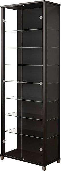 fif möbel Vitrine Optima Standvitrine, 2 Glastüren, 7 Böden, vielseitig, pe günstig online kaufen