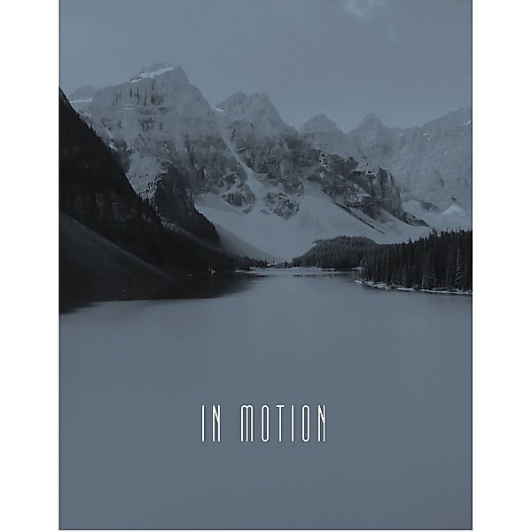Komar Bild "Word Lake Hush Steel", Natur, (1 St.), Wandbild zur Dekoration günstig online kaufen
