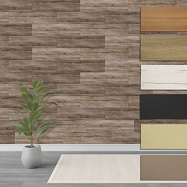 Hexim Wanddekoobjekt Vintage Oak (Paneele aus günstig online kaufen