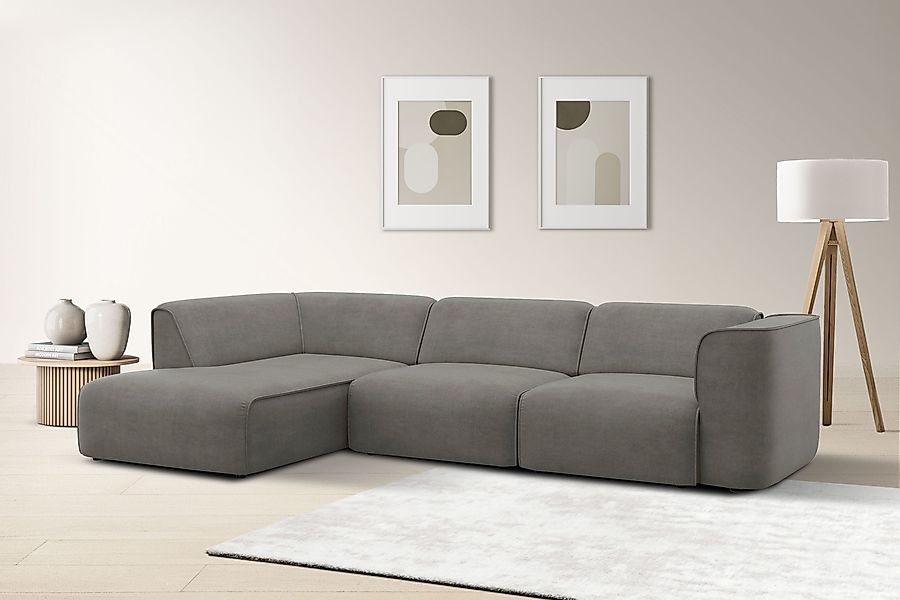 OTTO home Ecksofa "Merid L-Form, jederzeit durch Module erweiterbar, B/T/H: günstig online kaufen