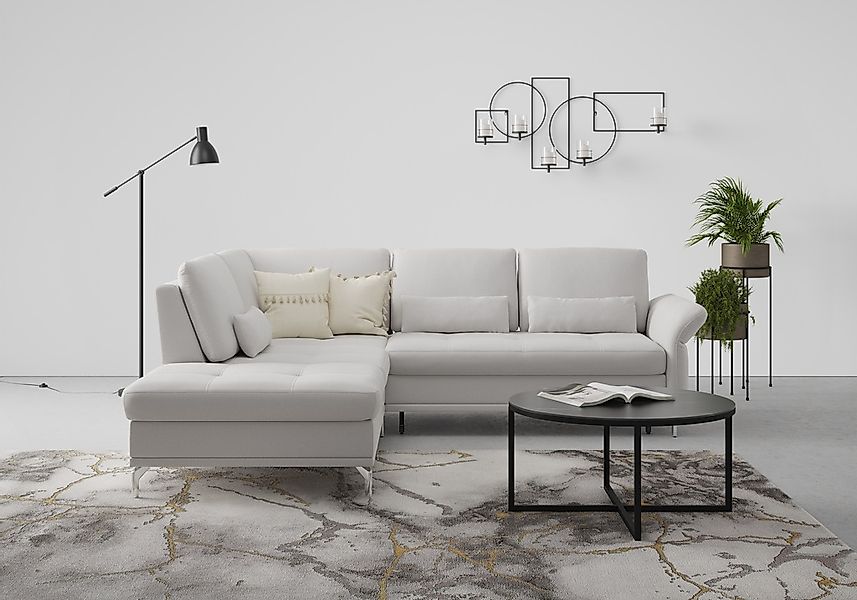 INOSIGN Ecksofa "Palm Beach L-Form" Federkern, mit Sitztiefenverstellung, w günstig online kaufen