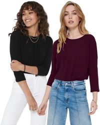 ONLY 3/4 Arm-Pullover (Set, 2er-Pack) Locker günstig online kaufen