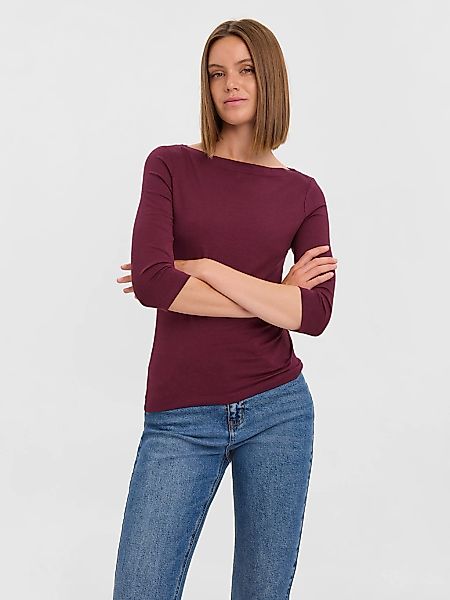 Vero Moda 3/4-Arm-Shirt "VMPANDA MODAL 3/4 TOP JRS NOOS" Baumwollmischung, günstig online kaufen