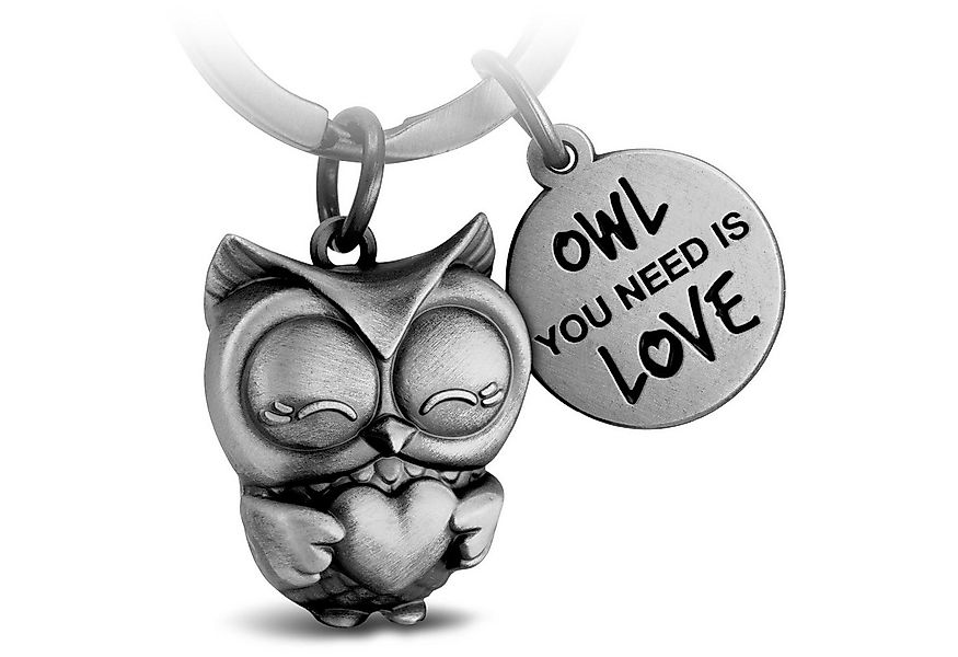 FABACH Schlüsselanhänger Eule Owly mit Herz - Gravur Owl You Need is Love - günstig online kaufen