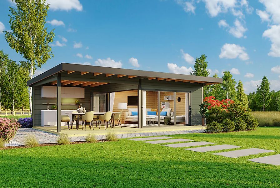 Nordic Holz Gartenhaus "DOMEO 10" günstig online kaufen