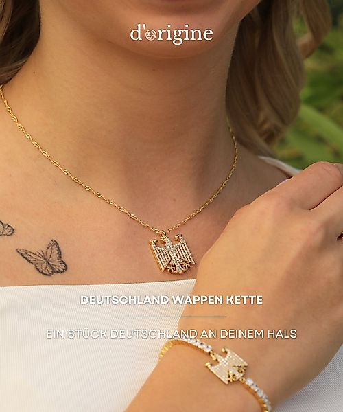 d'origine Kette mit Anhänger Deutschland Adler Kette für Damen, Deutschland günstig online kaufen