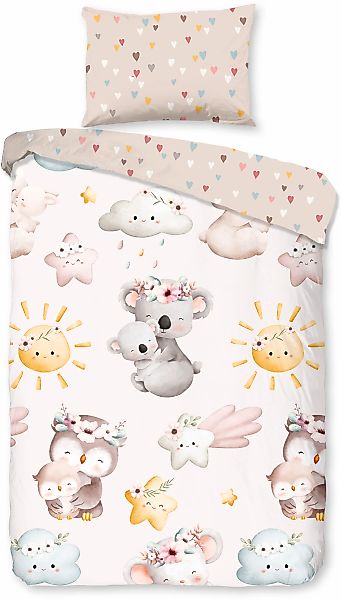 good morning Babybettwäsche "Hugss" 2 Stk. tlg. Baumwolle, Renforcé, 2 Teil günstig online kaufen