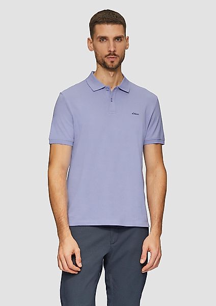 s.Oliver Kurzarmshirt Polo-Shirt Poloshirt aus Baumwollpiqué günstig online kaufen