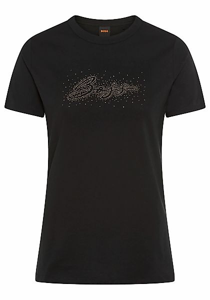 BOSS ORANGE T-Shirt "Elogo Print19 Premium Damenmode", mit Rundhals günstig online kaufen