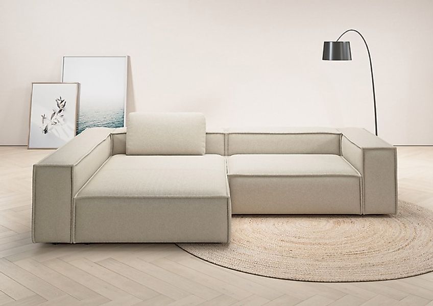 Places of Style Ecksofa »Watertown, moderne XXL L-Form, 306 cm breit«, Komf günstig online kaufen