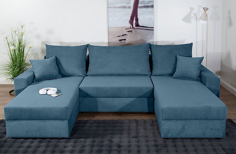 COLLECTION AB Wohnlandschaft "Pico U-Form", Wohnlandschaft,2 X Ottomane,Pol günstig online kaufen