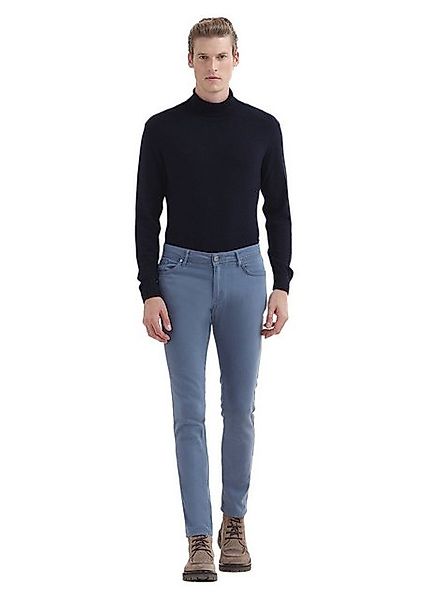 RAMSEY Chinohose Indigo Weben Slim Fit Freizeit Baumwollmischung Hose günstig online kaufen