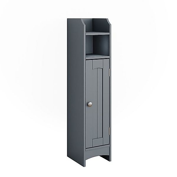 Vicco Midischrank Bianco, Grau, 18 x 81 cm mit 5 Fächern günstig online kaufen