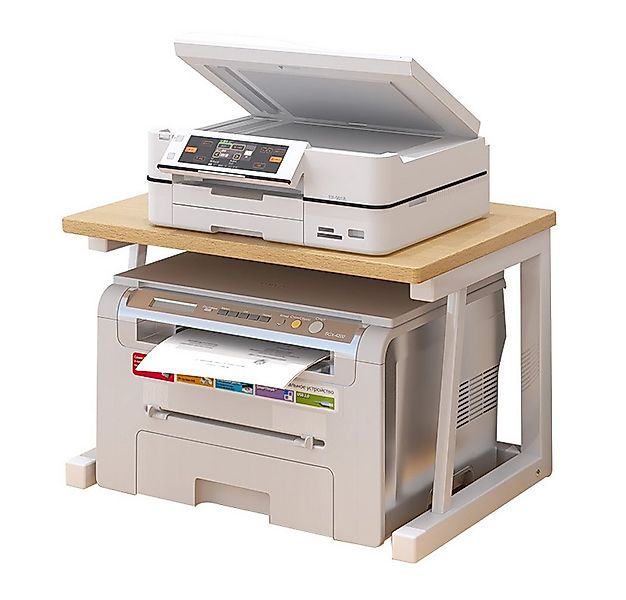 GarveeMore Schreibtisch 2-Tier Holz Desktop Drucker Stand Drucker Schreibti günstig online kaufen