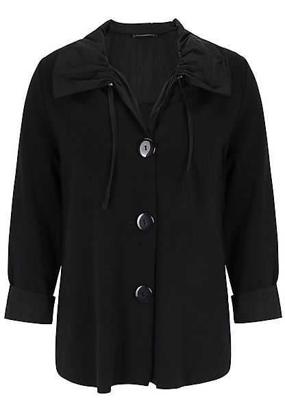 Doris Streich Sweatjacke mit Taft-Kragen günstig online kaufen