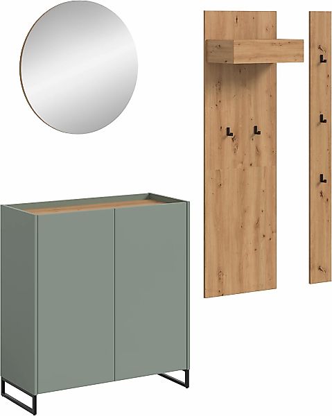 Home affaire Garderoben-Set "EVRID, 4-teilig, Breite 206 cm, individuell st günstig online kaufen
