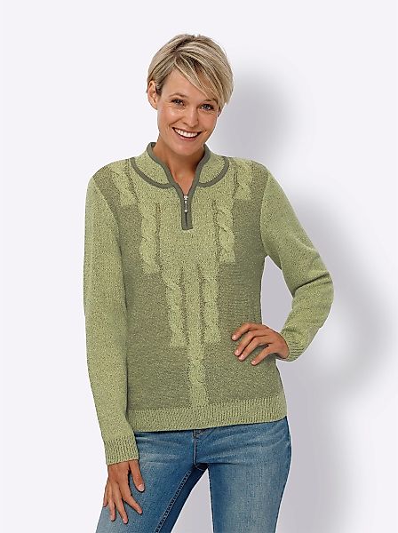 Sieh an! Strickpullover Stehkragenpullover günstig online kaufen
