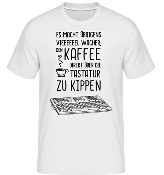 Kaffee Tastatur · Shirtinator Männer T-Shirt günstig online kaufen