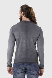 Cipo & Baxx T-Shirt "Sweatshirts" mit Knopfleiste am Ausschnitt günstig online kaufen