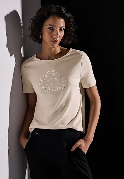 STREET ONE T-Shirt, mit Schriftzug günstig online kaufen