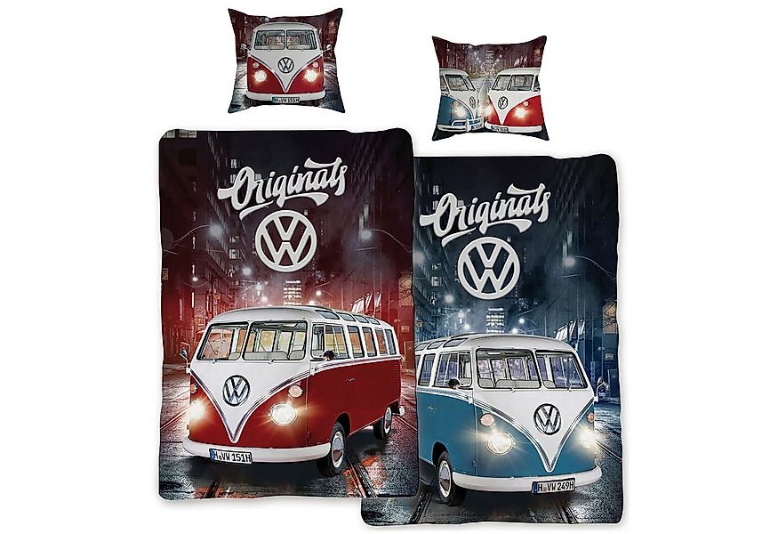 BERONAGE Kinderbettwäsche VW Volkswagen Bulli Bettwäsche Originals Linon / günstig online kaufen