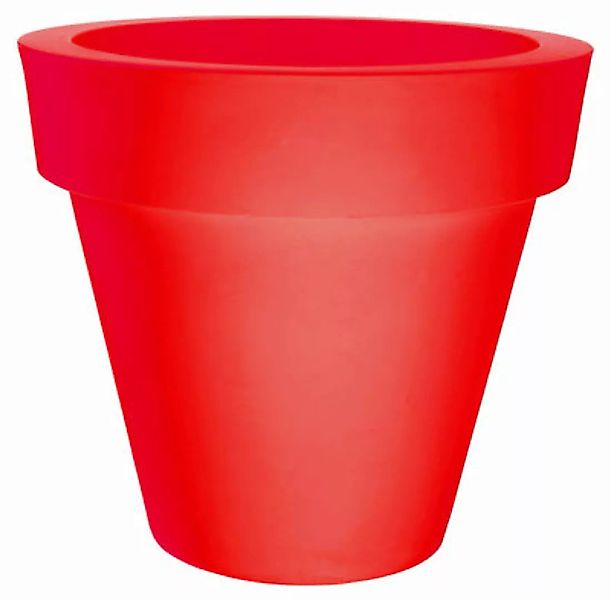 Blumentopf Vas-Two plastikmaterial rot - Serralunga - Rot günstig online kaufen