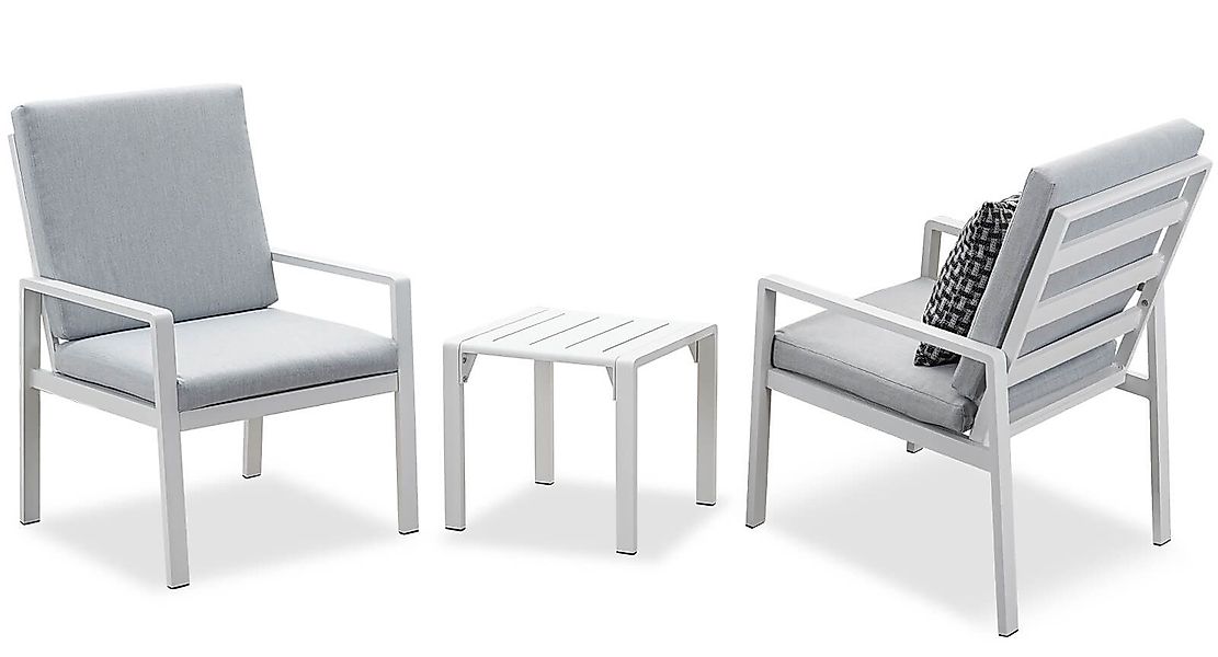 MeXo Gartenlounge-Set Aluminium Gartenmöbel-Set, (Gartensitzgruppe für günstig online kaufen