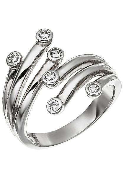 JOBO Silberring, 925 Silber mit Zirkonia günstig online kaufen